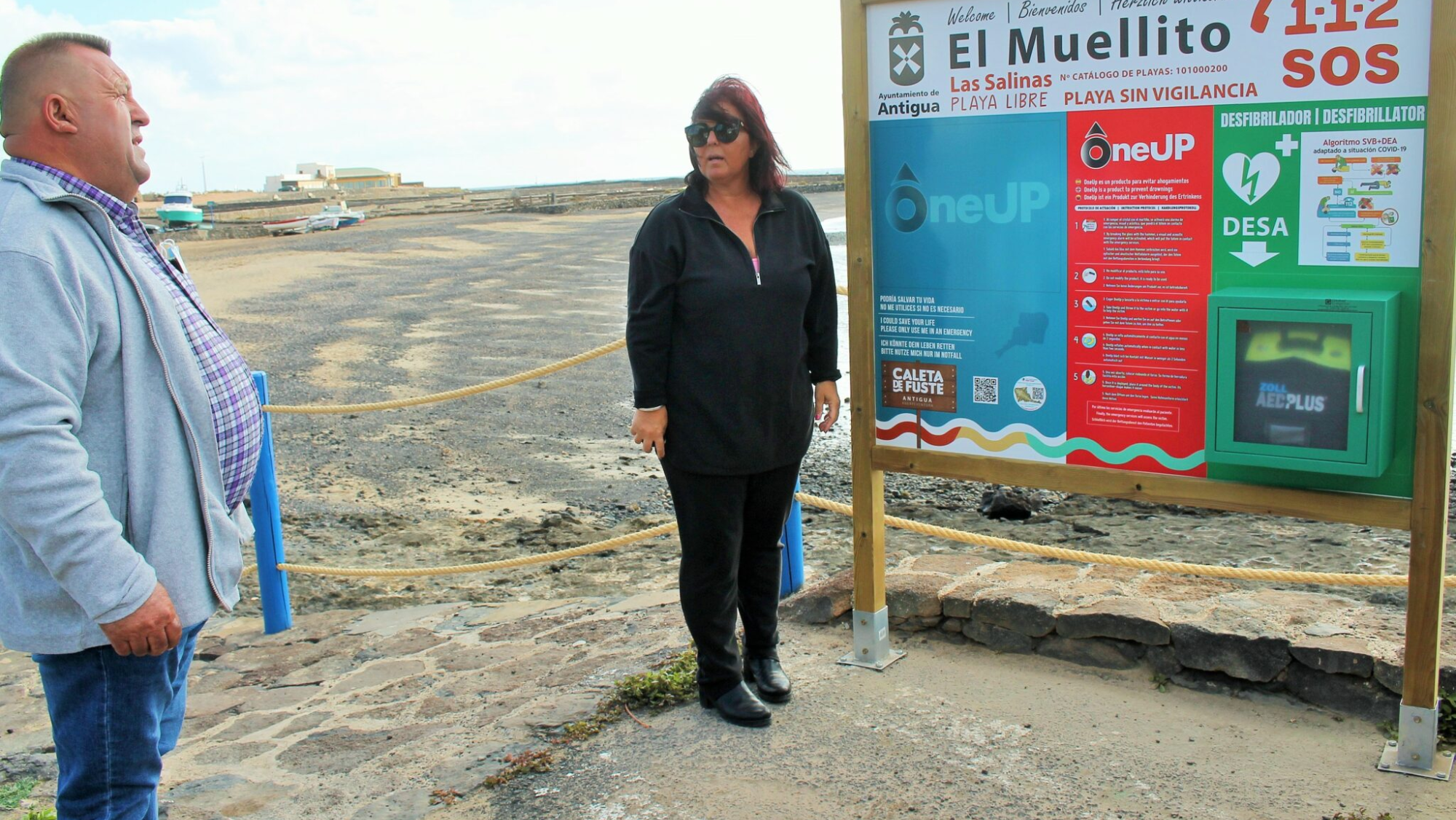 Antigua invierte en dispositivos de salvamento y seguridad en playas y costa del Municipio. / Cedida