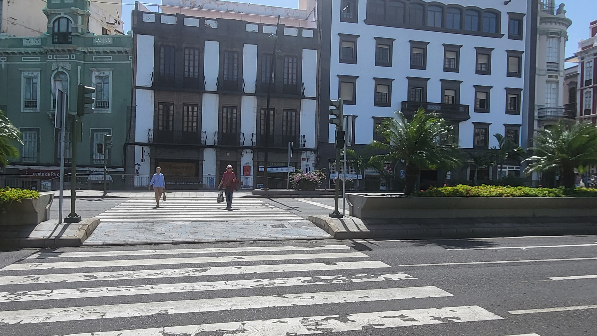 Semáforos apagados en Vegueta, Las Palmas. /AH