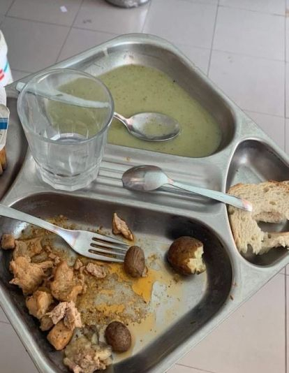 Imágenes de la comida del comedor. / Cedida 