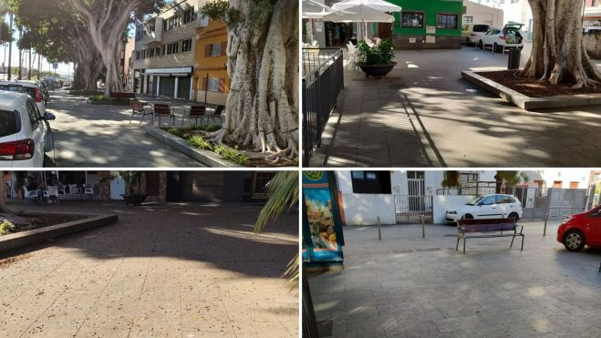 Zonas de laureles de indias en San Andrés limpias tras la intervención del Ayuntamiento de Santa Cruz de Tenerife. / Servicios Públicos