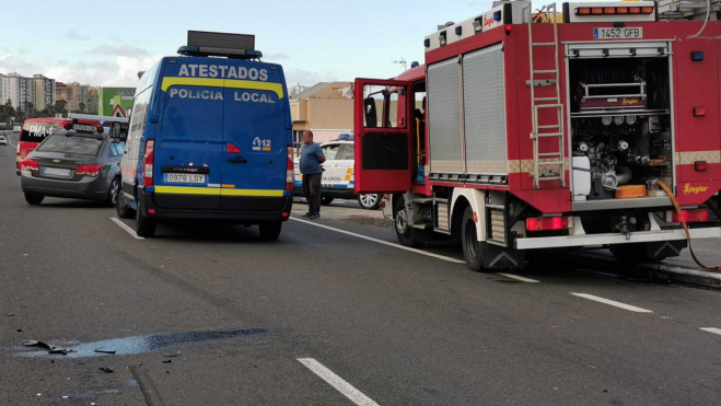 Imagen de uno de los sucesos en la Avenida Marítima. /Policía Local de las Palmas de Gran Canaria