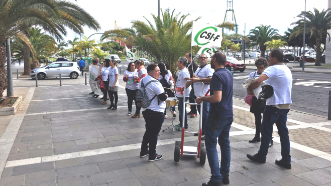Una de las manifestaciones de los trabajadores de Grecasa