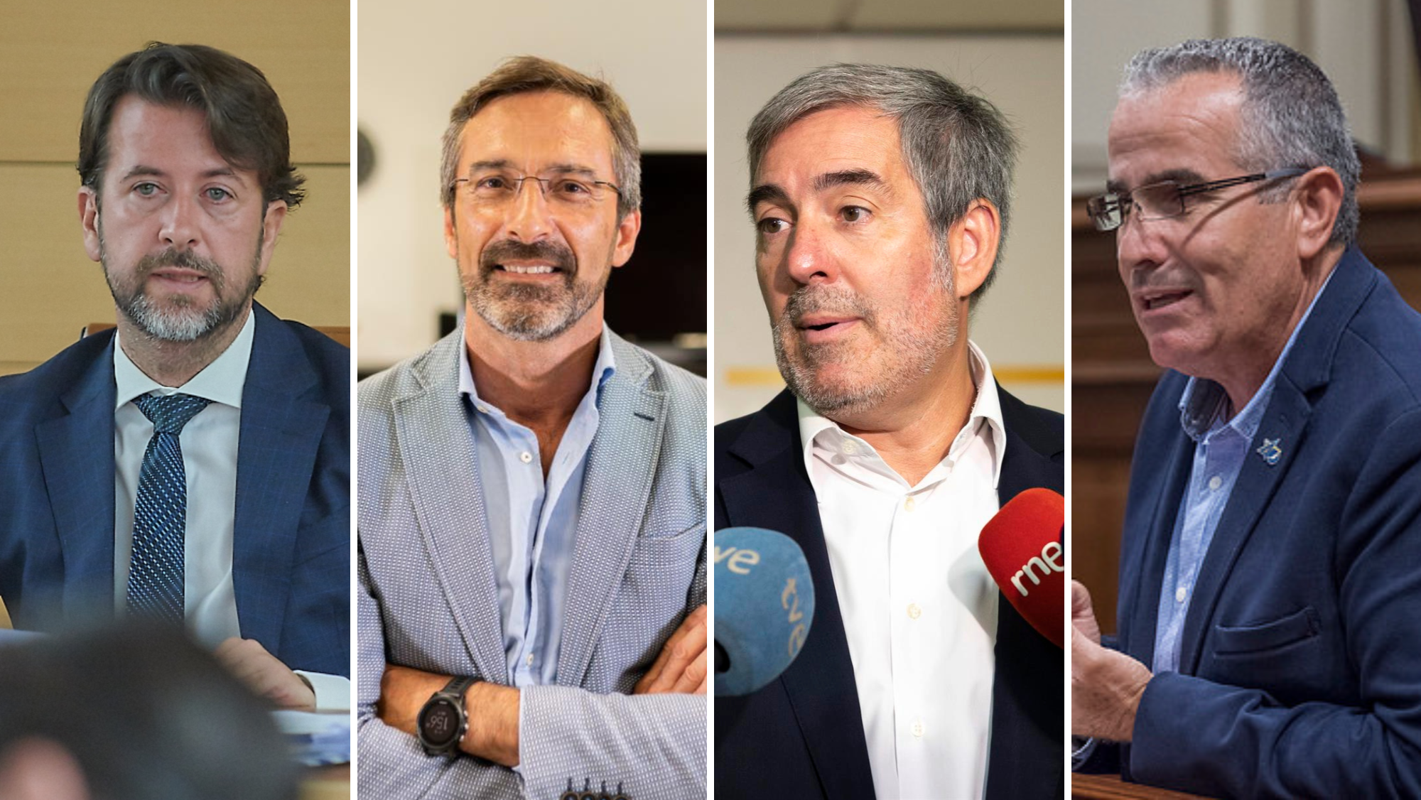 Carlos Alonso, Pedro SanGinés, Fernando Clavijo y Mario Cabrera. / Atlántico Hoy