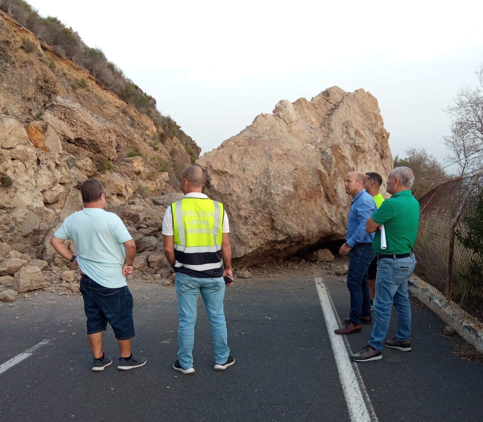 Desprendimiento en La Guancha. / Ayuntamiento de La Guancha 