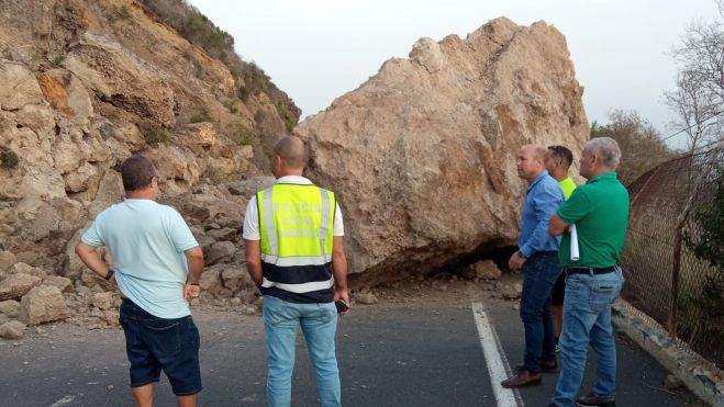 Desprendimiento en La Guancha. / Ayuntamiento de La Guancha 