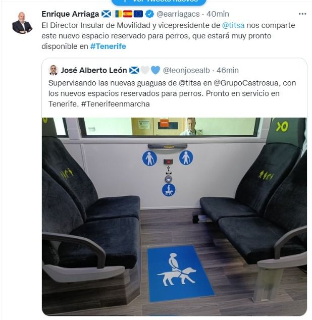 Tuit del consejero de Movilidad, enrique Arriaga, que ha borrado./ Twitter