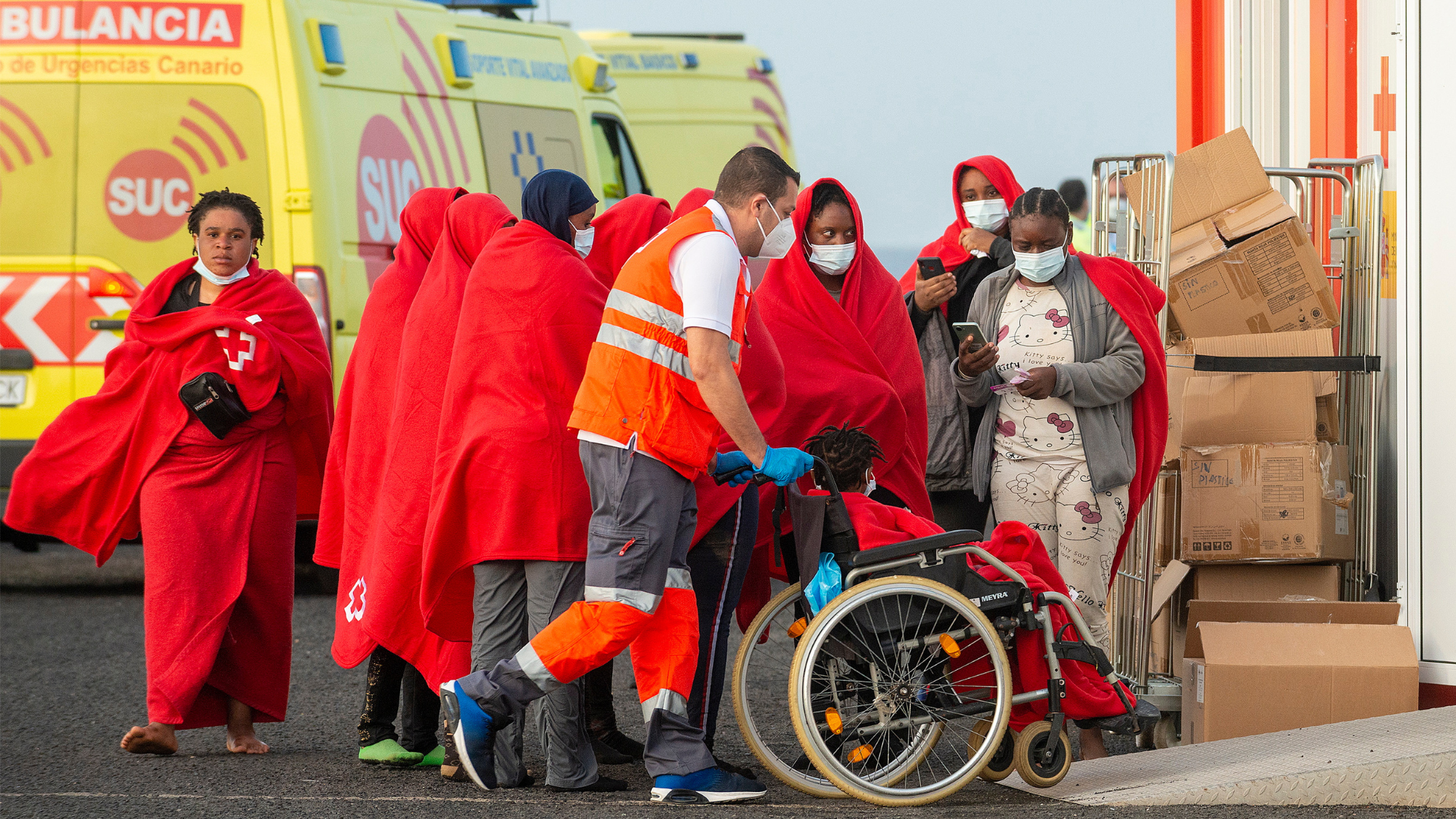 129 personas inmigrantes llegan a la isla de Lanzarote. / EFE 129 personas inmigrantes llegan a la isla de Lanzarote. / EFE