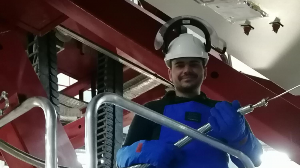 Daniel Gómez, uno de los profesionales que se han integrado este año en el programa del Grantecan./ Cedida Daniel Gómez, uno de los profesionales que se han integrado este año en el programa del Grantecan./ Cedida