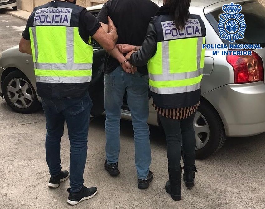 Detención por tema de drogas. /Policía Nacional 