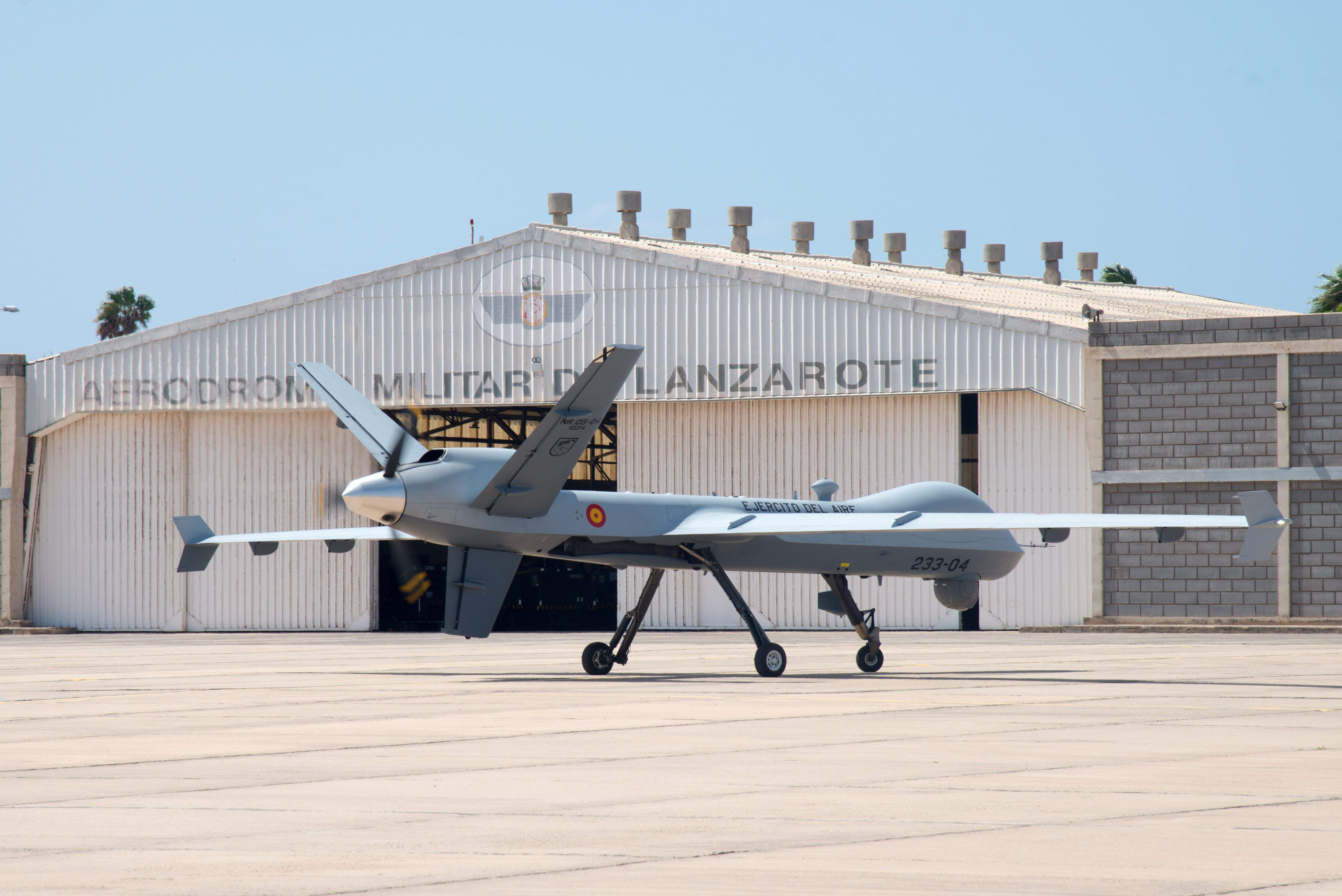  El dron Predator-B con el que Defensa vigilará desde Canarias el Sahel. / Ejército del Aire