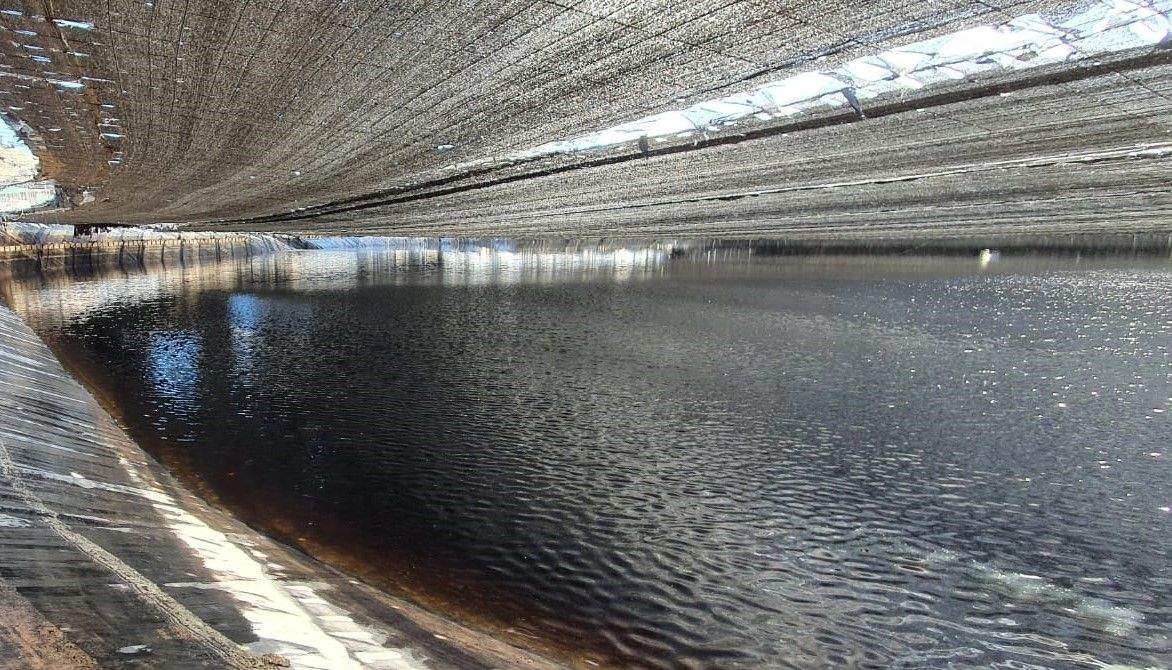 Balsa de agua regenerada en el valle San Lorenzo, Tenerife./ CEDIDA