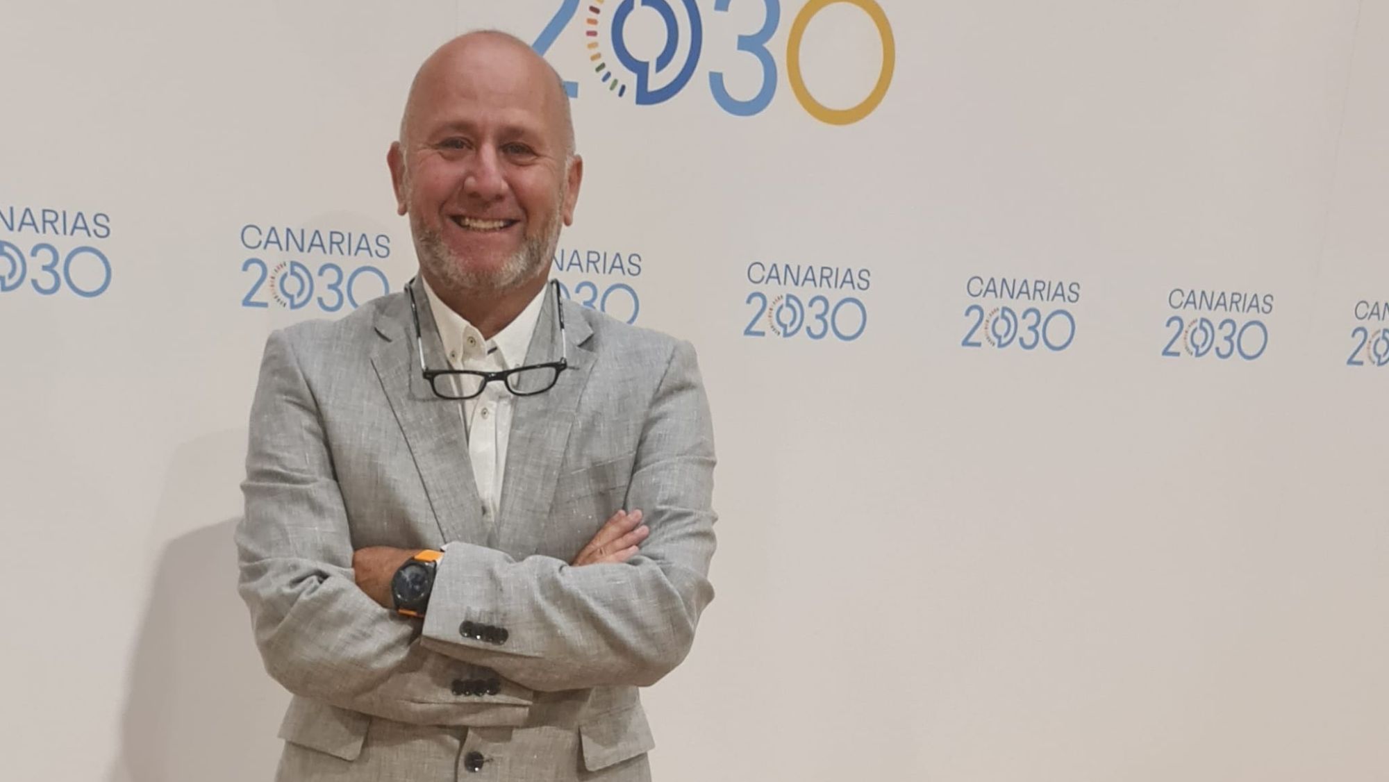 Gabriel Escribano, portavoz provincial del sindicato INSUCAN en Santa Cruz de Tenerife. / Cedida