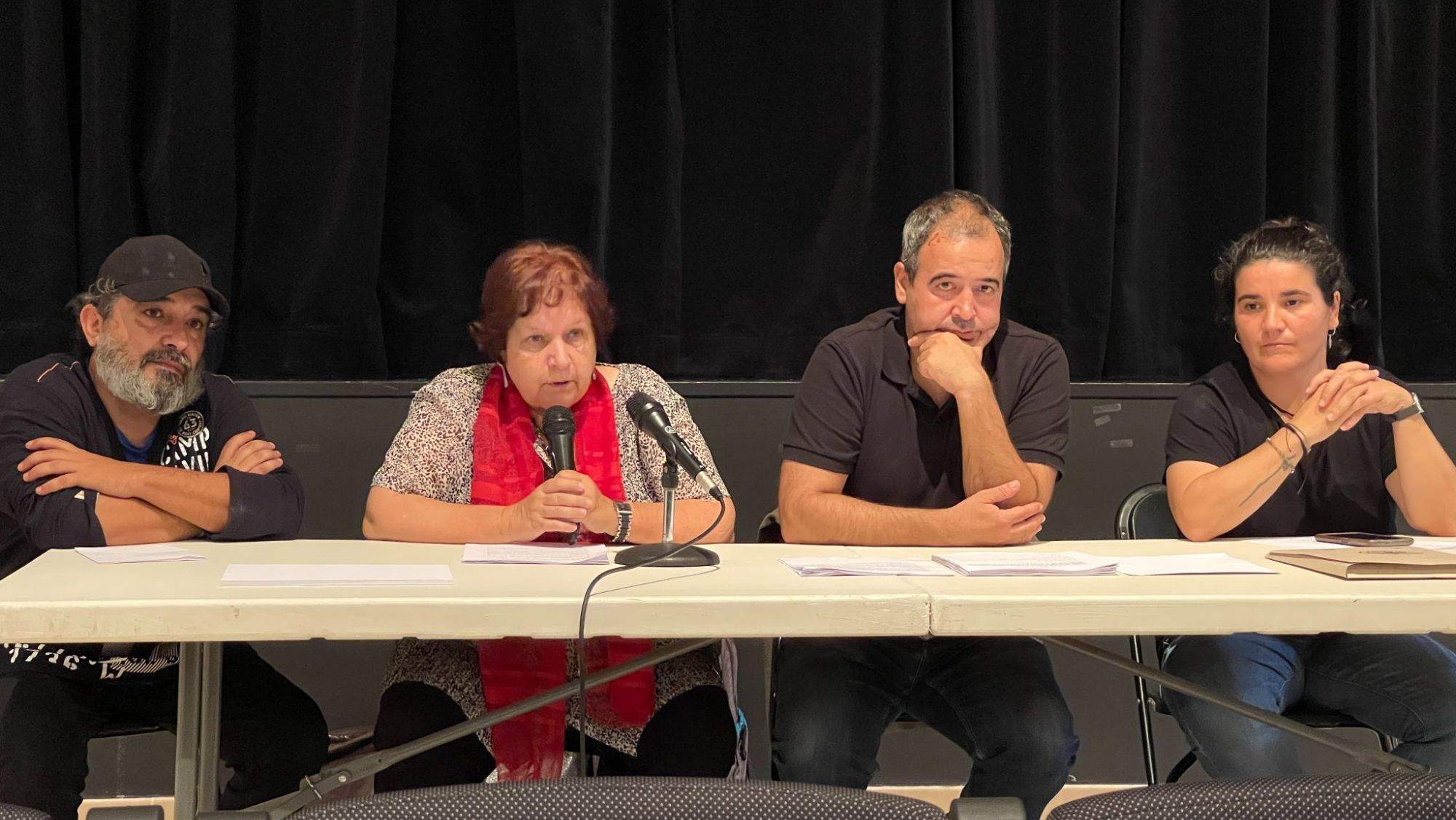 Presentación de la Asociación Tagoror Norte, con la presidenta Fidela Velázquez. / Tagoror Norte