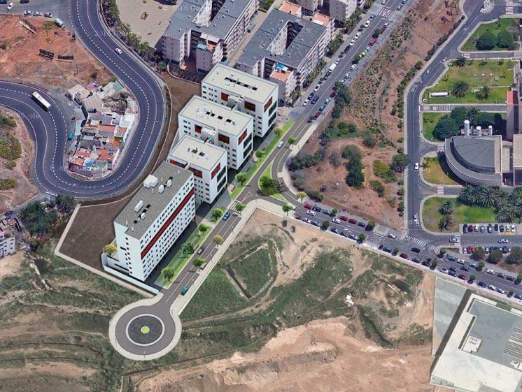 Recreación del edificio en la calle Doctor Alfonso Chiscano Díaz. / Ayuntamiento de Las Palmas de Gran Canaria