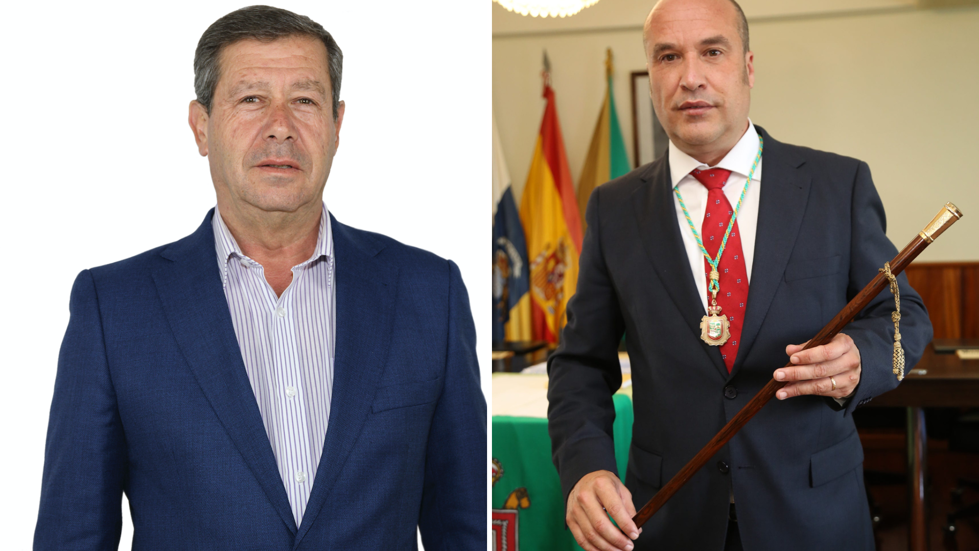 Los alcaldes de Valleseco y Tejeda que están siendo investigados. / Ayuntamiento de Tejeda y Ayuntamiento de Valleso