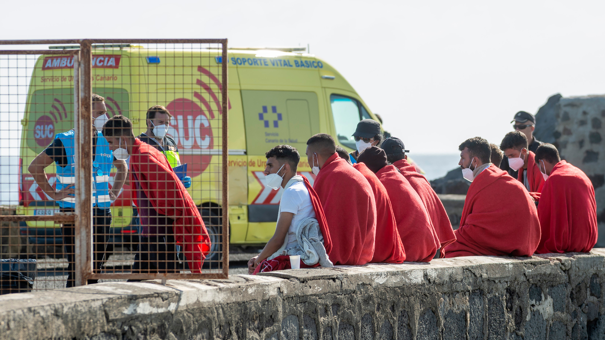 Migrantes en Lanzarote. /Efe