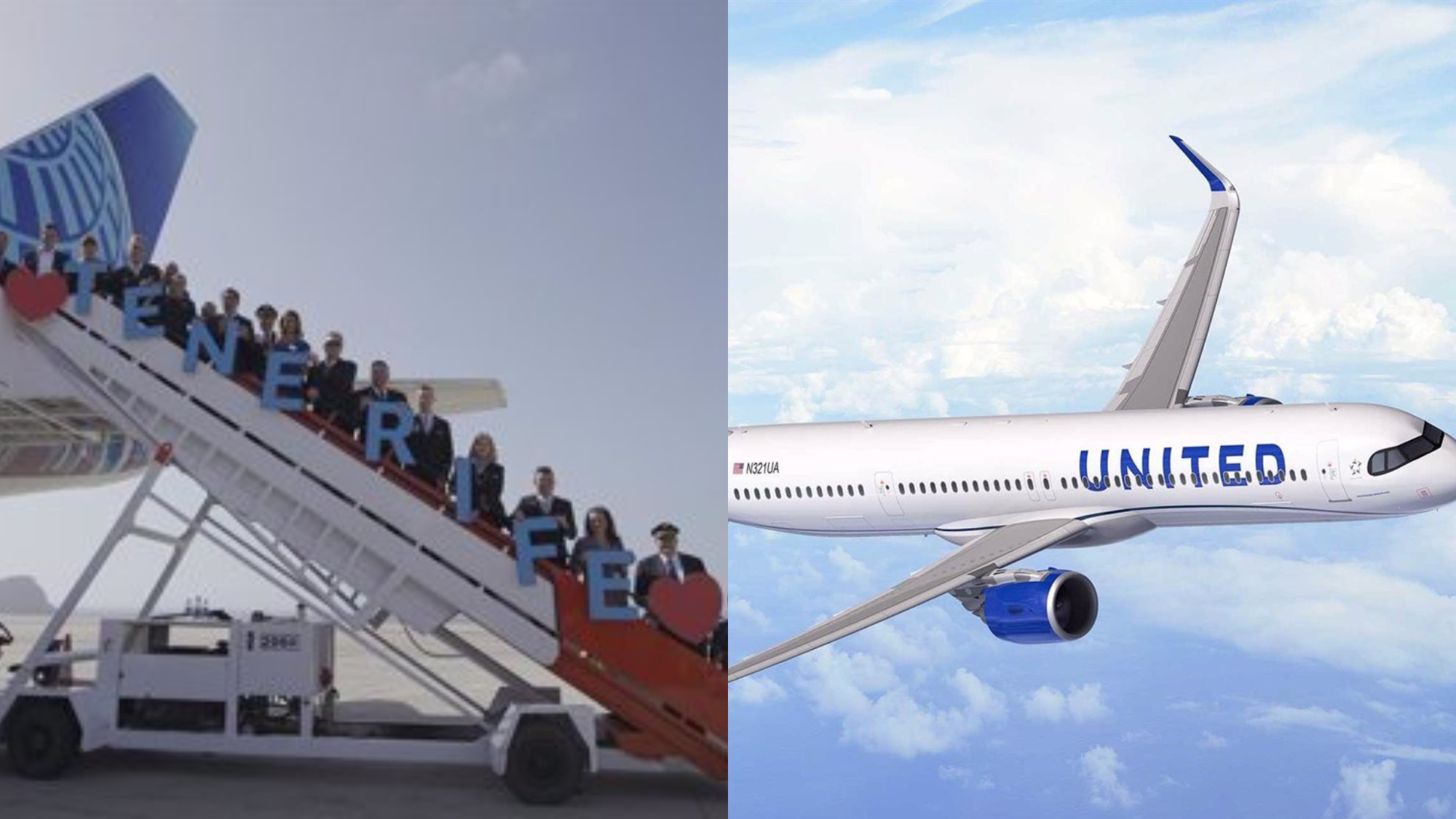 Conexión de Nueva York con Tenerife. / Montaje AH