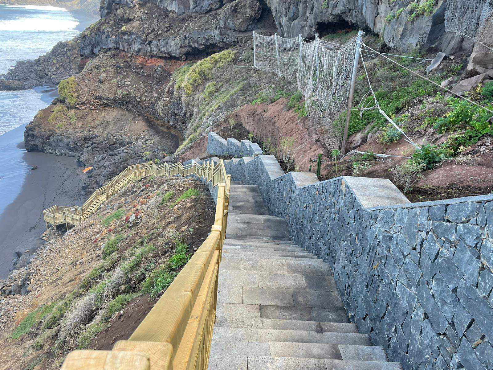 Nuevo acceso a la playa de Los Patos. / Cedida Nuevo acceso a la playa de Los Patos. / Cedida