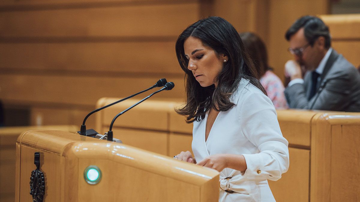 La senadora de VOX, Pepa Millán./