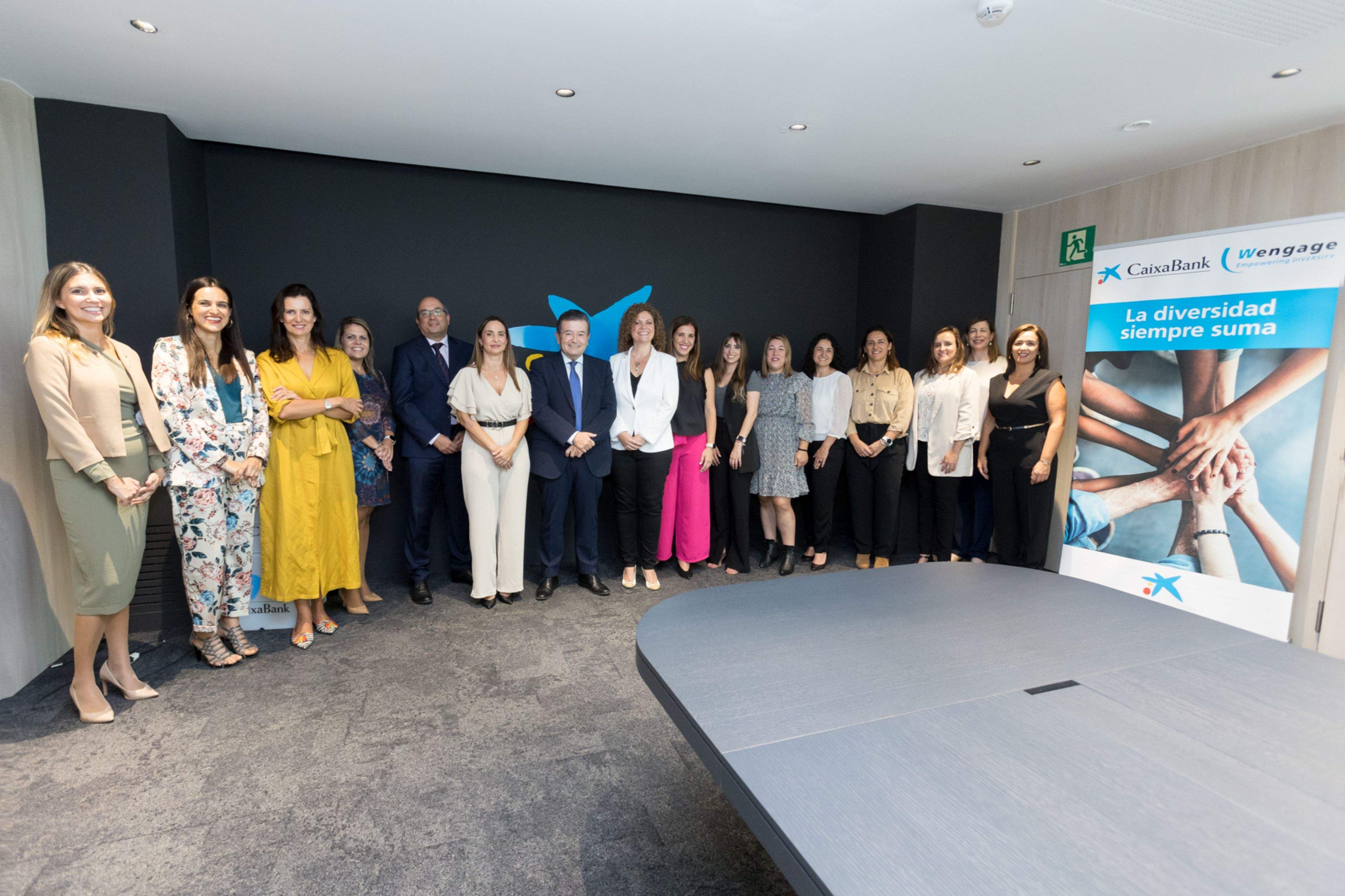 Momento de la jornada sobre liderazgo femenino organizado por CaixaBank.