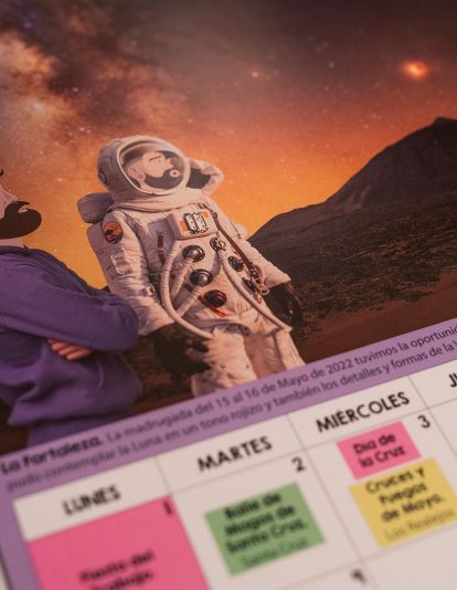 Una imagen del calendario con una viñeta del Típico de Tenerife. / @Eltipiquisimo / @Imanolzuaznabar