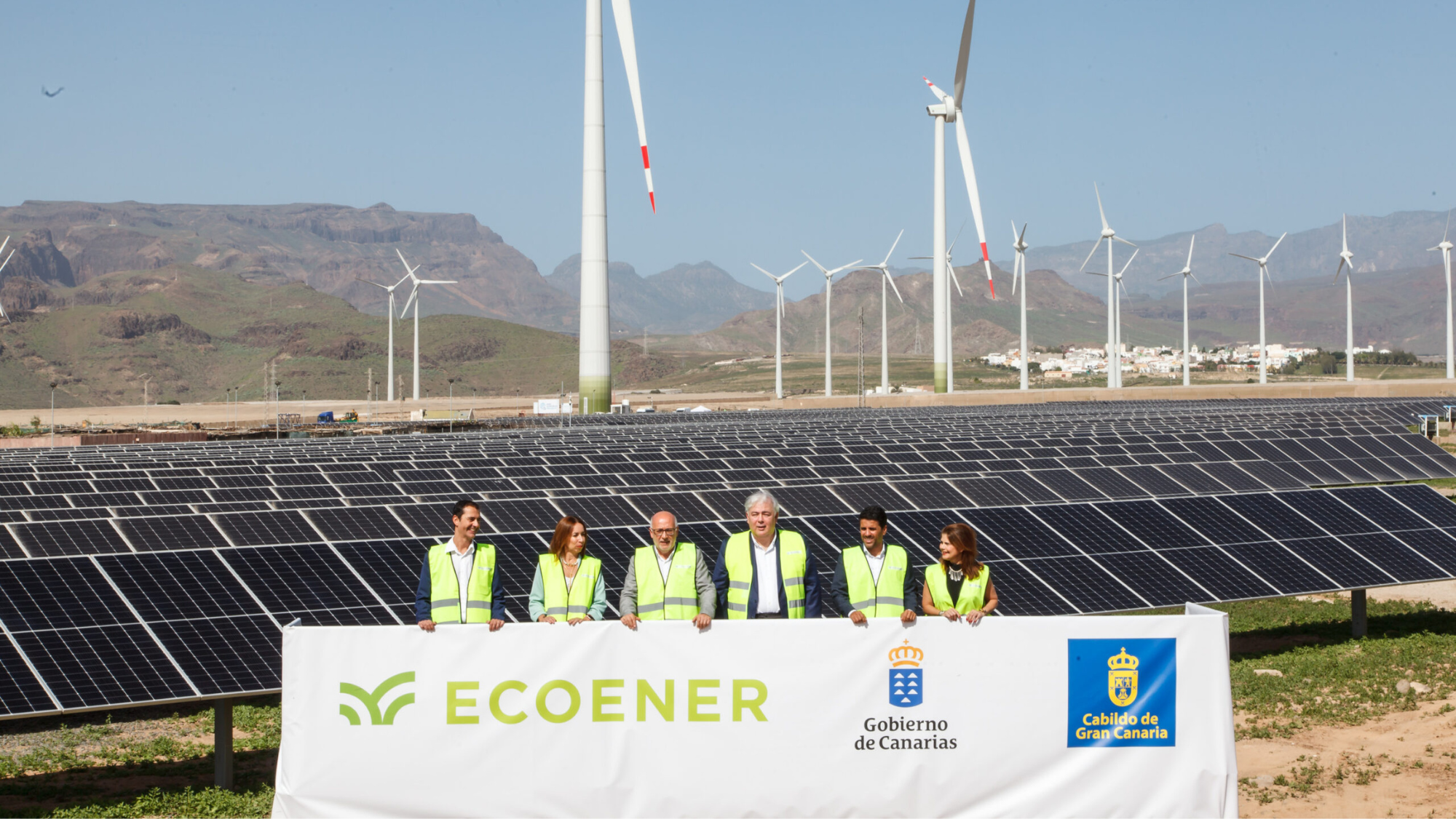 Este proyecto es el mayor complejo de generación de energías renovables de Canarias. /Ecoener