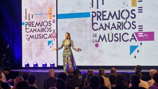 La presentadora de la gala, Jessica Déniz.