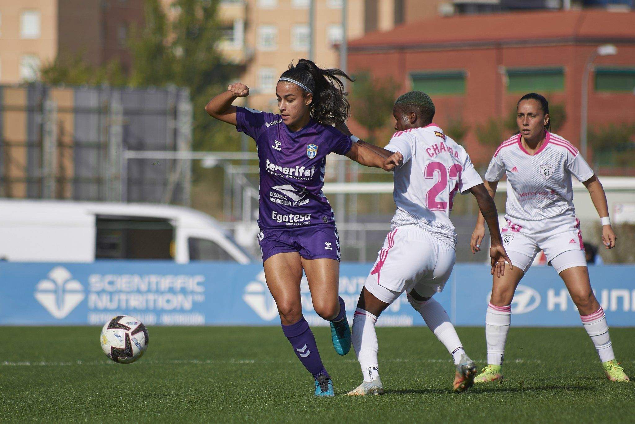El Granadilla fue claramente superado por el Madrid CFF en el Estadio Fernando Torres./ Twitter UDGT.
