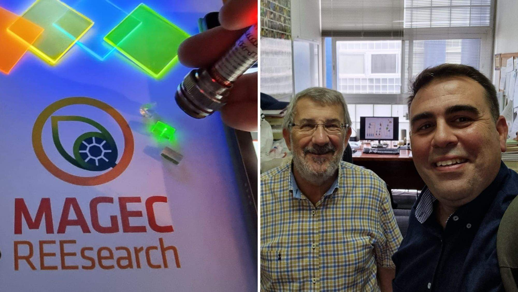 Jose Mangas, Jorge Mendez y su 'proyecto Magec Research' sobre tierras raras en Canarias. / AH