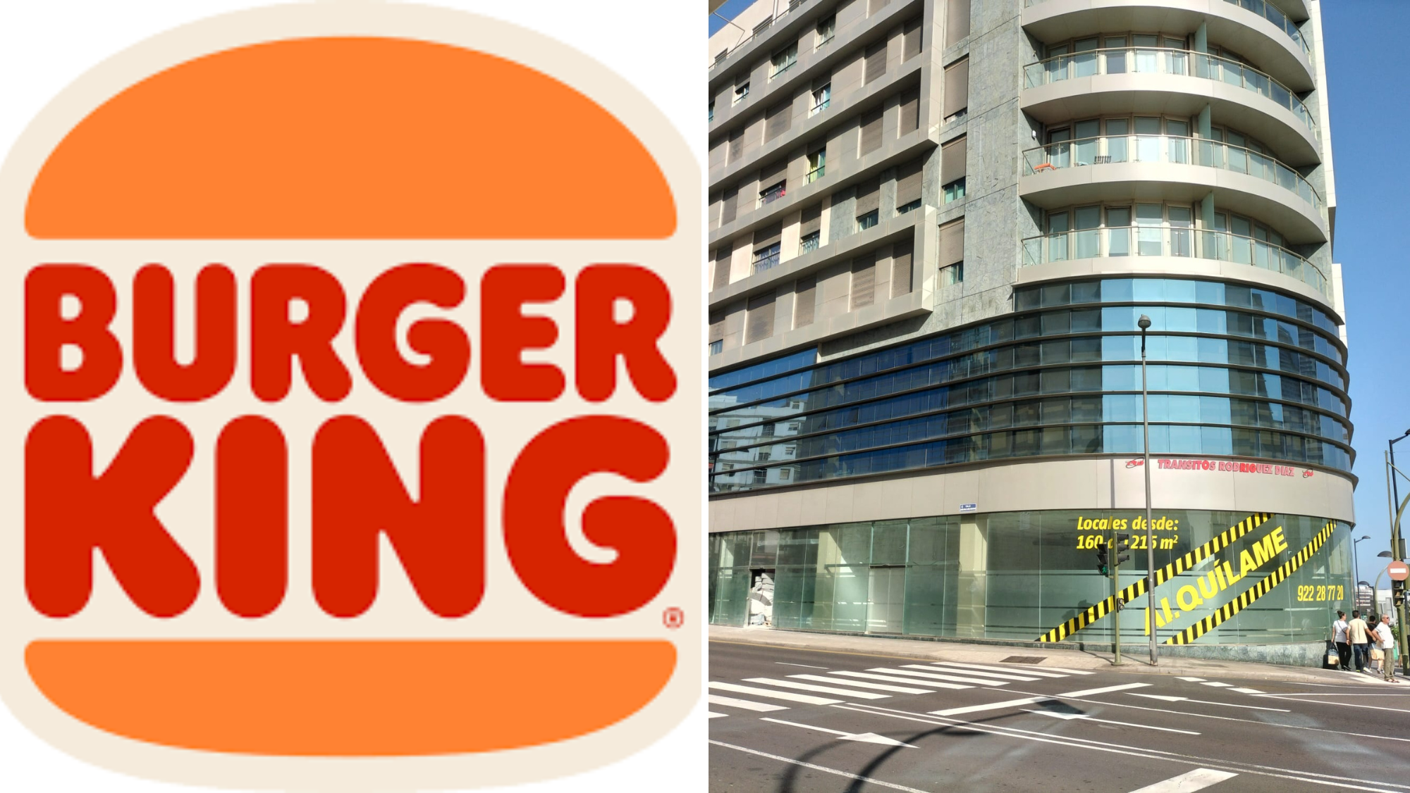 Locales vacíos donde se instalará el nuevo Burger King de Santa Cruz de Tenerife./ Montaje AH