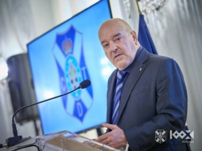 El presidente Miguel Concepción se pronunció acerca del reparto de entradas en el próximo derbi canario./ CDT.