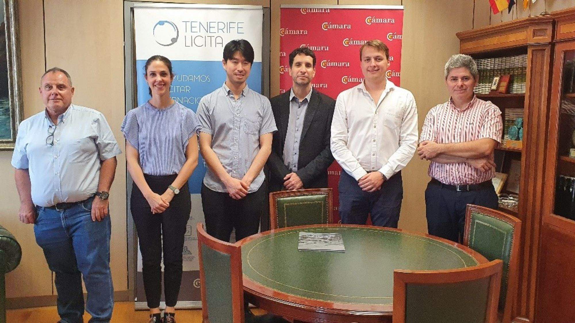 Encuentro de representantes del Banco Mundial de Alimentos con con la Cámara de Comercio de Tenerife. / Cedida