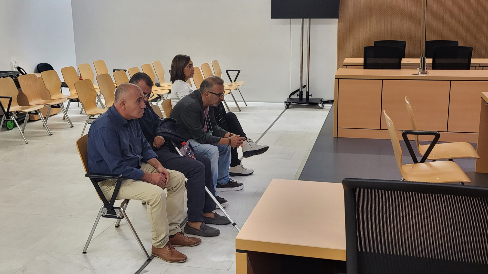 Los cuatro acusados durante el juicio celebrado en Las Palmas de Gran Canaria. / Atlántico Hoy