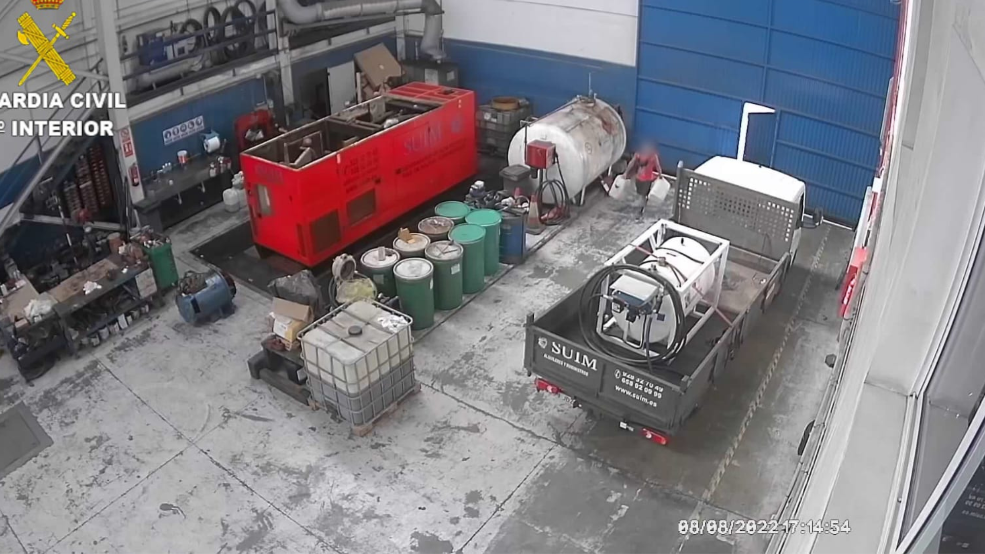 Instalaciones inspeccionadas por la Guardia Civil. / Guardia Civil