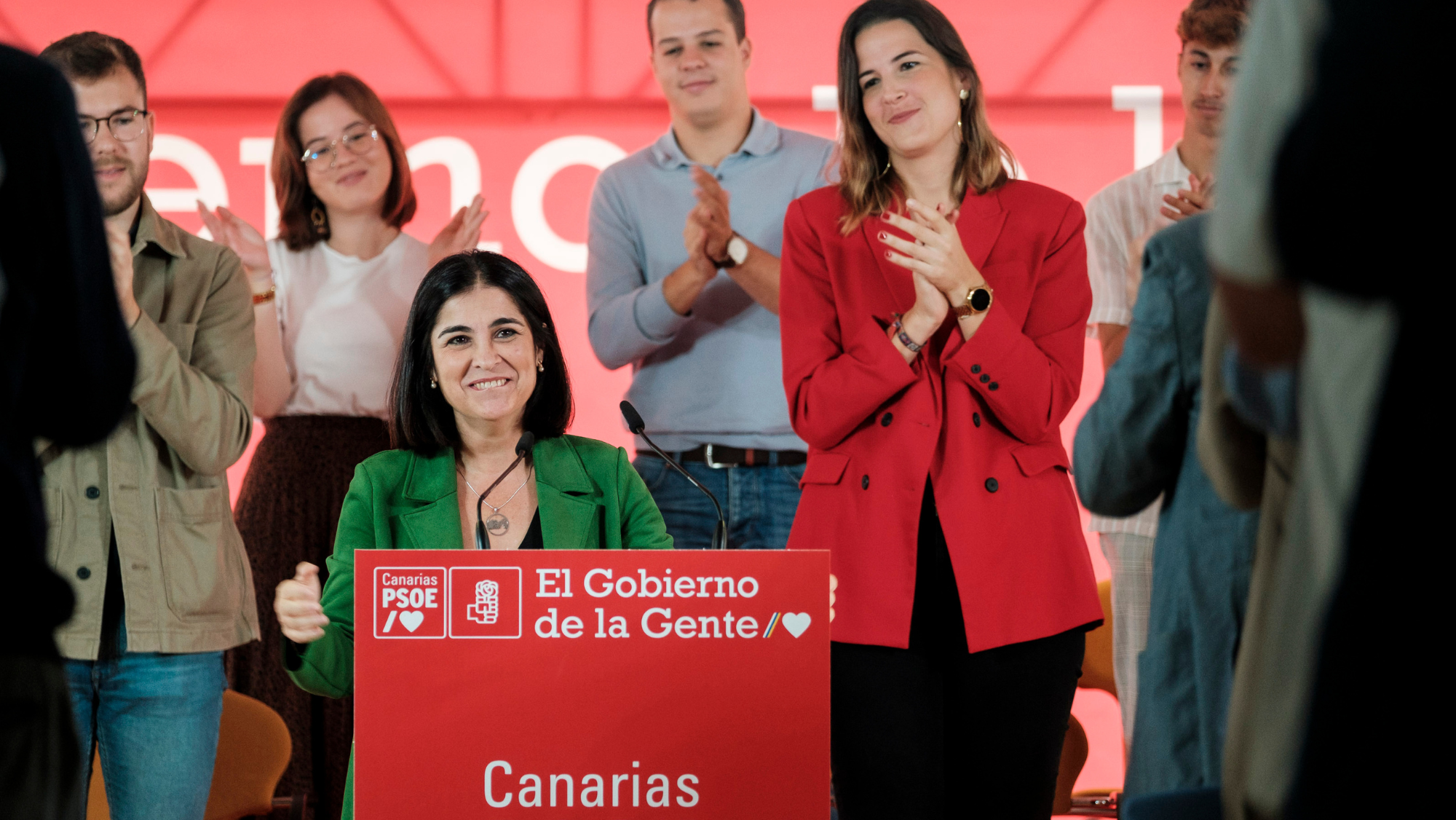 Carolina Darias durante el evento de este sábado. / EFE / Ángel Medina G.