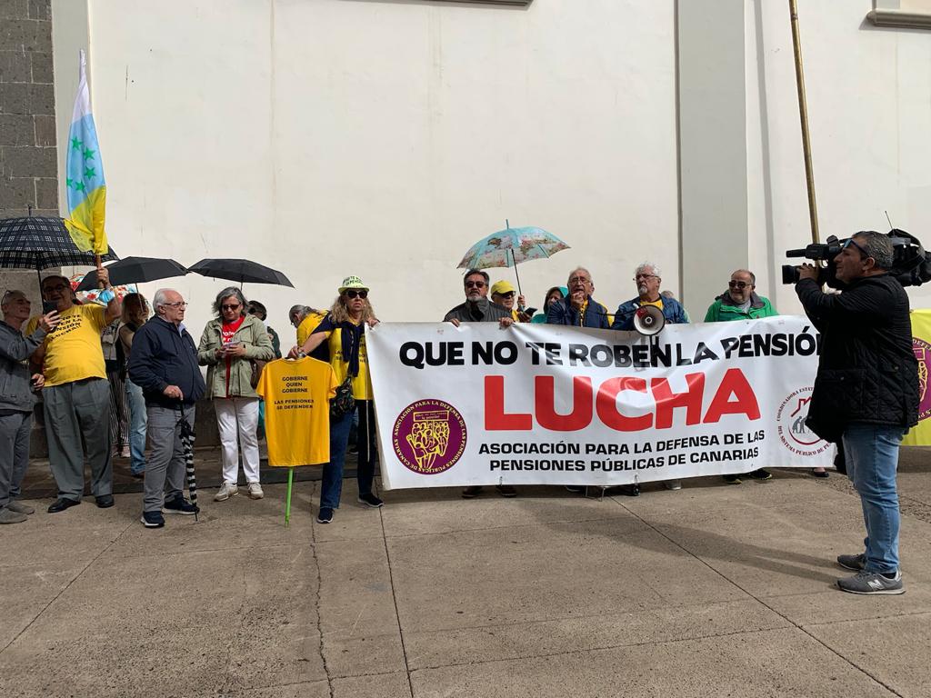 Movilización de pensionistas en La Laguna. / Asociación para la Defensa de las Pensiones Públicas de Canarias