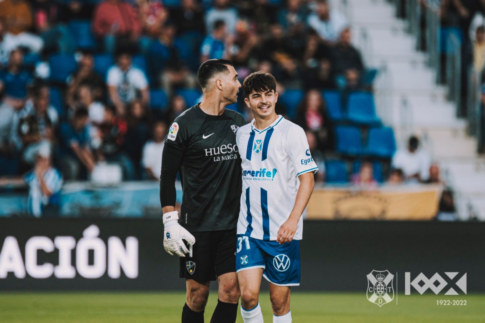 Teto fue titular, jugó los 90 minutos y marcó el segundo gol del Tenerife ante el Huesca./ CD Tenerife.