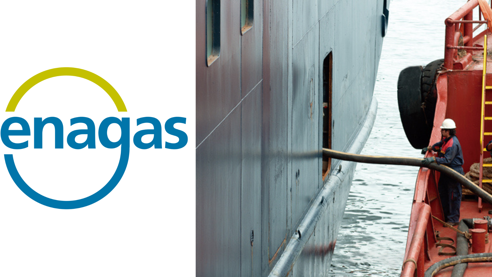 Un barco de 'bunkering', similar al que pretende construir Enagás./ Montaje AH