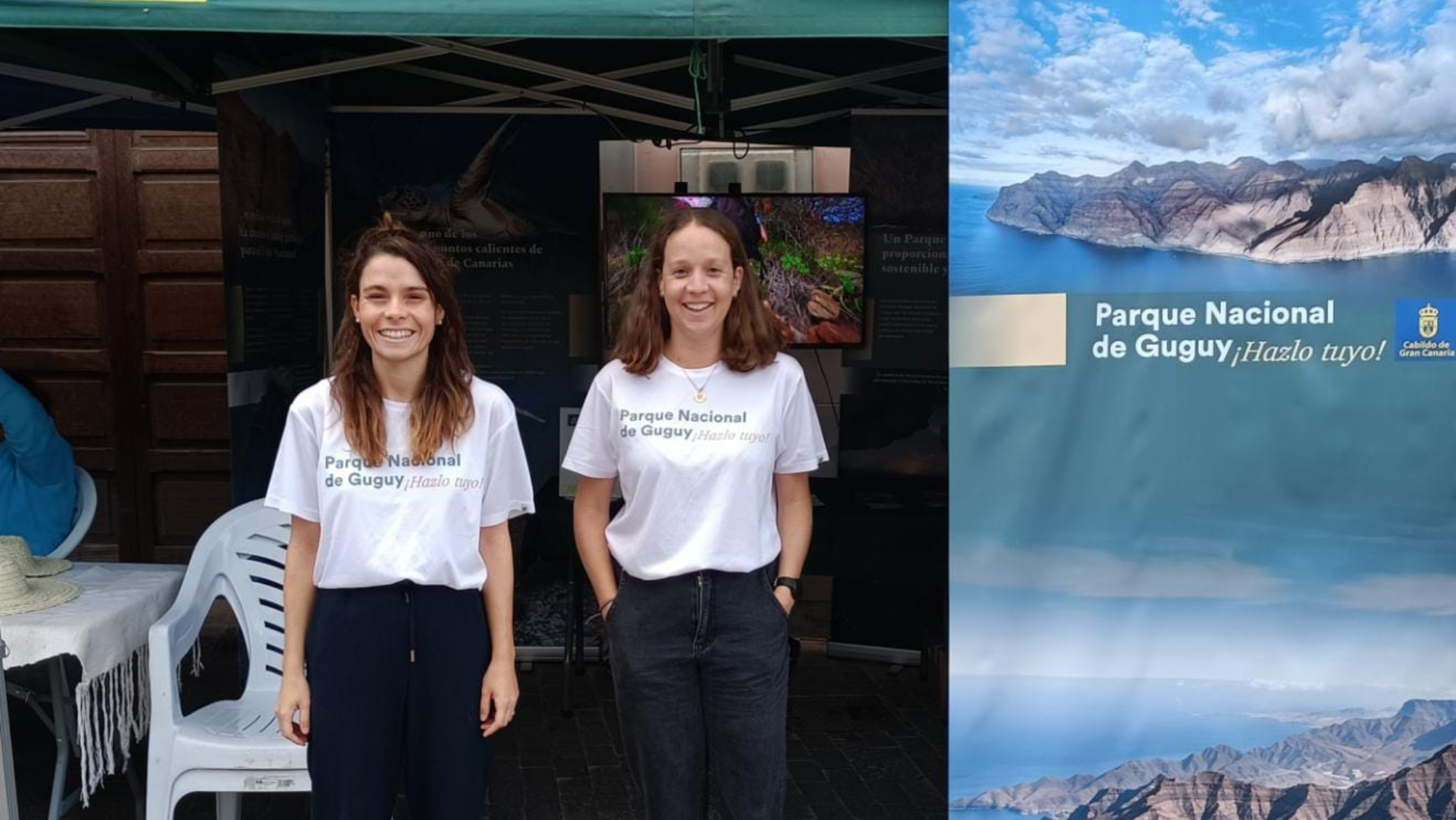 Stand de la iniciativa del Cabildo de Gran Canaria y el Ayuntamiento de La Aldea de San Nicolás en La Aldea. / Cabildo de Gran Canaria