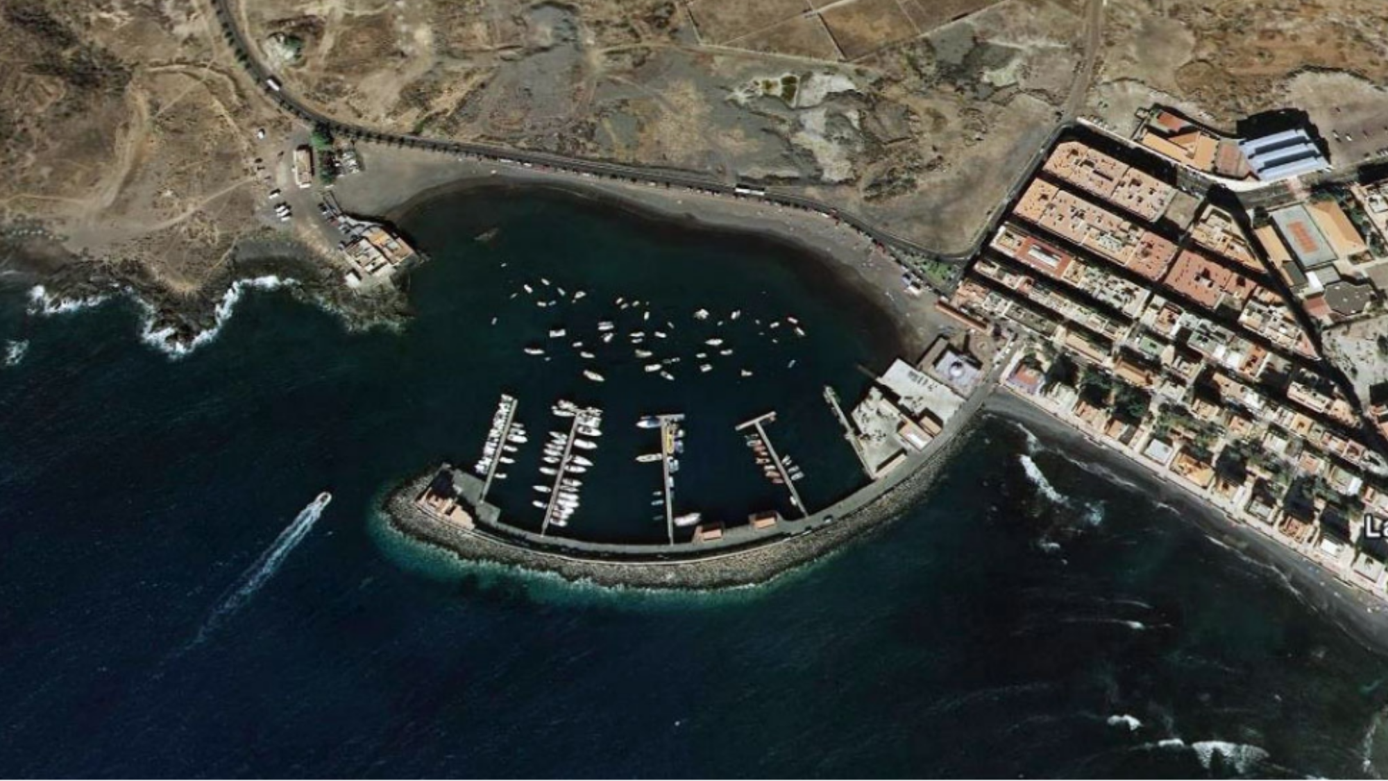 Vista aérea del Puerto de Las Galletas. / Plan Especial de Ordenación del Puerto de Las Galletas