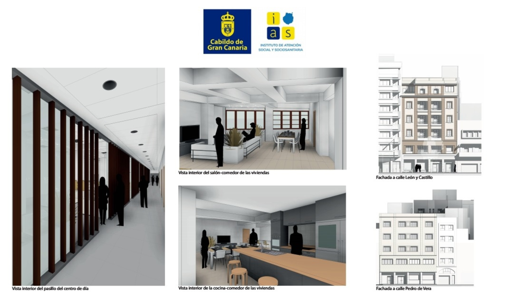 Imagen del proyecto para la creación de nuevas viviendas sociosanitarias. / Cabildo de Gran Canaria