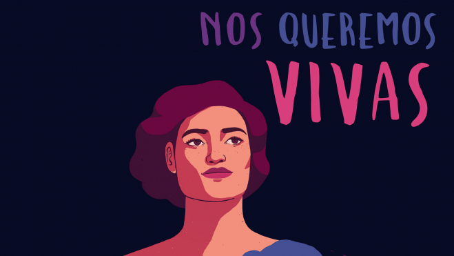 Nos queremos vivas, imagen sobre el 25N día contra la violencia de género. / La Moncloa