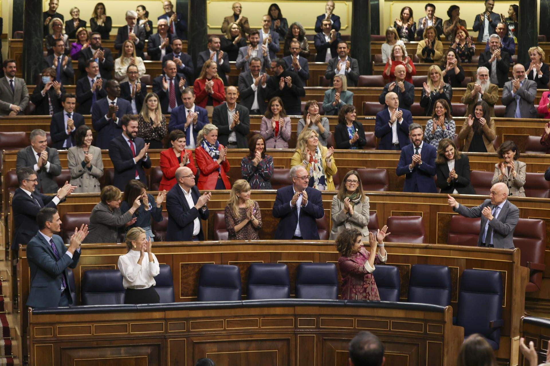El Congreso de los Diputados aprobó este jueves los PGE de 2023. / EFE/Kiko Huesca