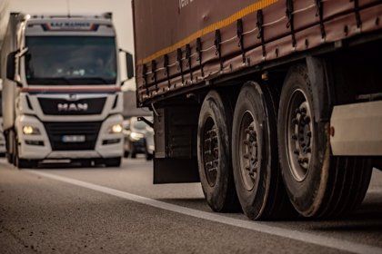 Imagen de camiones de mercancía de transportistas / Europa Press