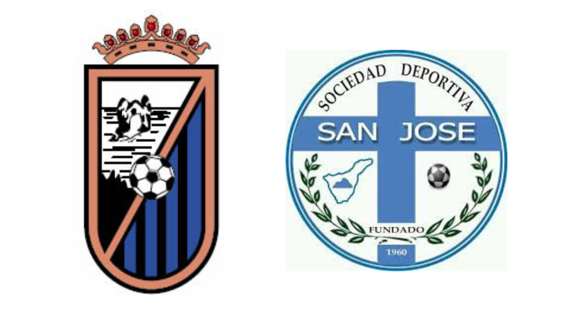 Escudos del Longuera y del San José, partido suspendido por altercados entre jugadores./ Composición AH