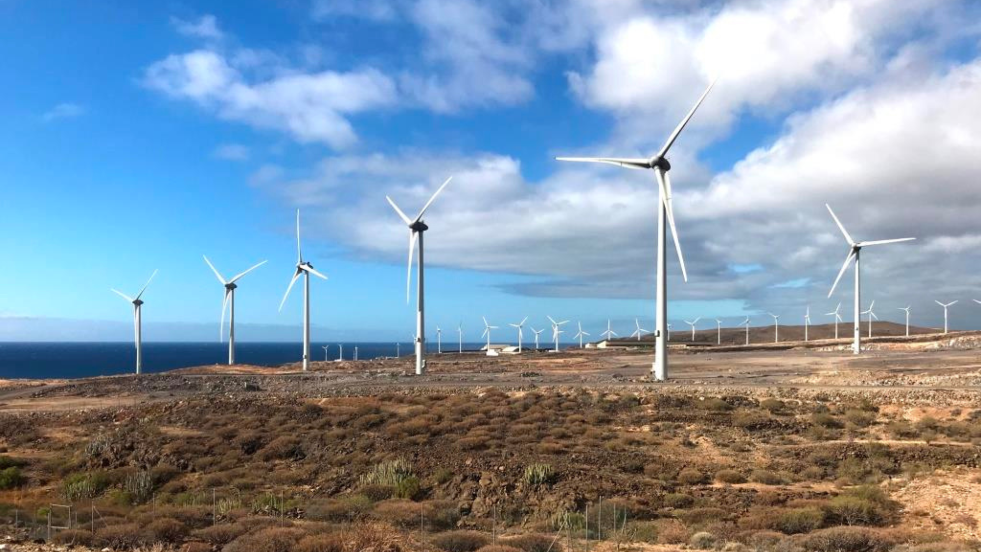 Parques eólicos Areté y La Roca del ITER. / Cabildo de Tenerife