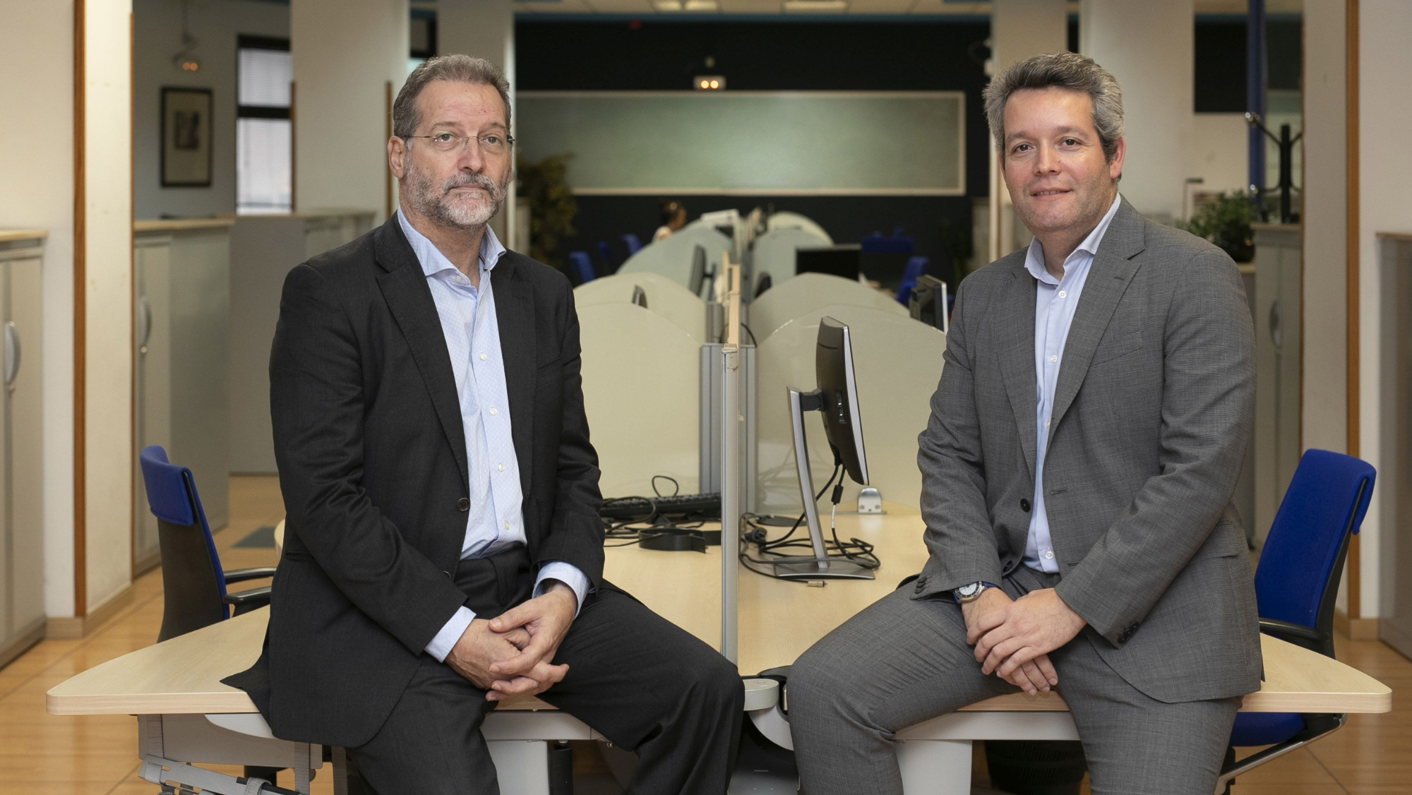 Juan Flores, director territorial de Telefónica España en Canarias, y Eduardo Prieto, director de IT de HiperDino. /HiperDino