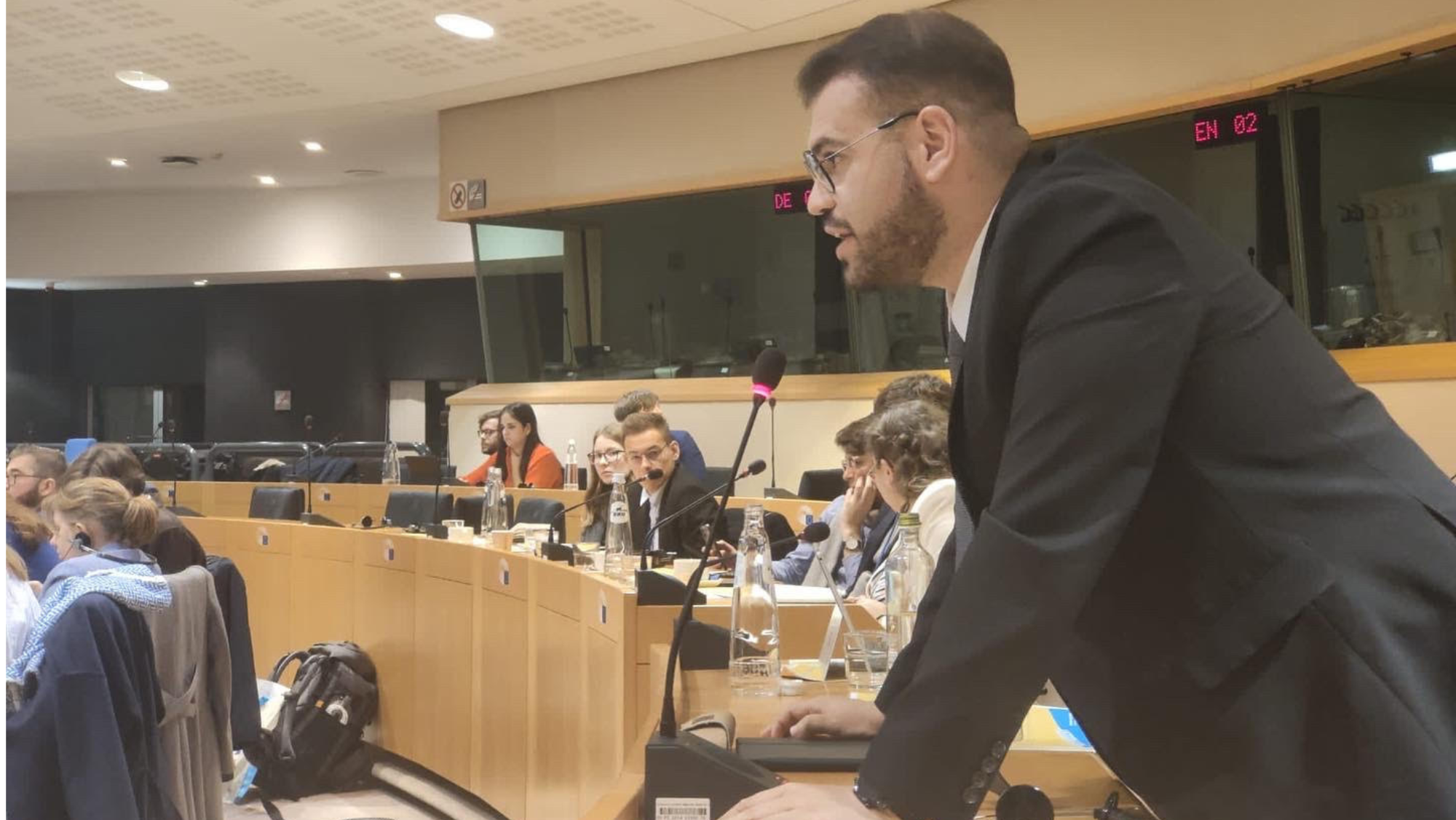 Sergio Medina, coordinador de asuntos europeos de Jóvenes Nacionalistas de Canarias./ Cedida