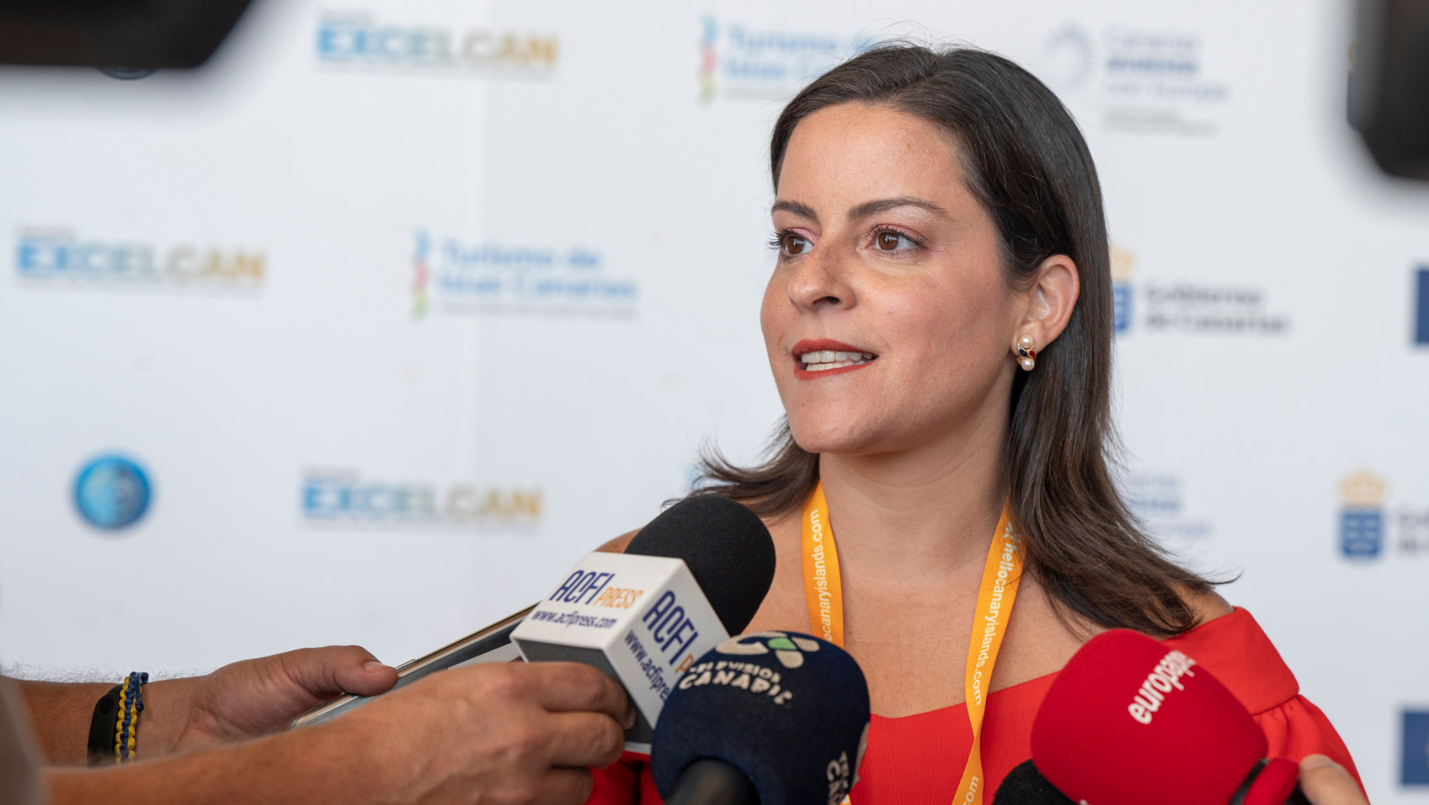 Yaiza Castilla, consejera de Turismo del Gobierno de Canarias en la I Convención de Islas Turísticas Europeas. /Nacho González Oramas