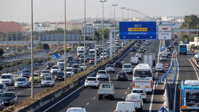 Tramo de la carretera GC 1 en Gran Canaria. / Cabildo de Gran Canaria